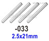 UDI RC 1603 Optical axis.1601-033,2.5x21mm-4pcs. UDI 1603 1/16 Rally Car Accessories..